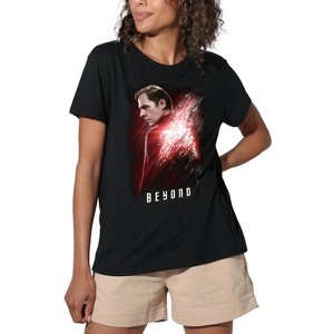 Women's Star Trek Beyond Scotty Poster Loose T-Shirt Black - 1 of 4
