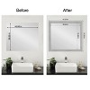Amanti Art Mirror Makeover Bathroom Mirror Frame Border Kit - Fully Assembled Peel and Stick Frame - Mirror NOT Included - Vista Brushed Nickel Trim - 4 of 4