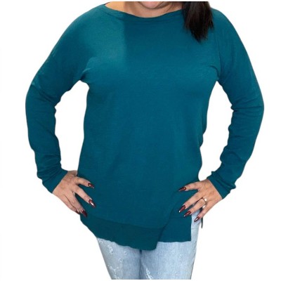 Women's Split Hem Long Sleeve Tee - bobi