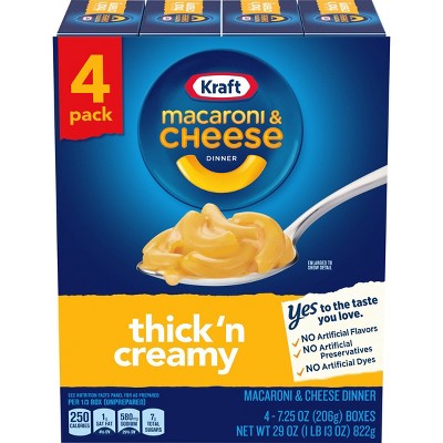 Kraft Macaroni & Cheese Thick 'n Creamy - 29oz/4pk