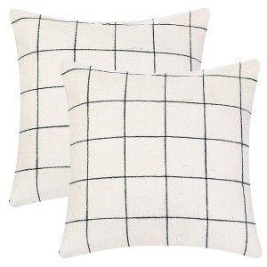 Unique Bargains Linen Decorative Modern Sofa Home Bedroom Throw Pillow Case 2 Pcs - 1 of 4