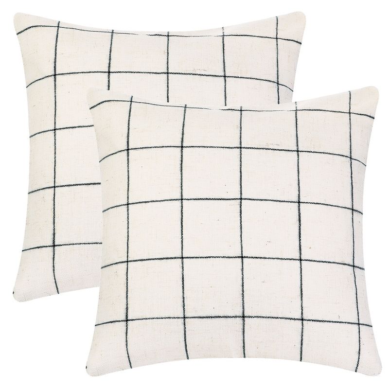 Unique Bargains Linen Decorative Modern Sofa Home Bedroom Throw Pillow Case 2 Pcs, 1 of 6