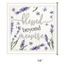 HomeRoots Blessed Beyond Measure White Framed Print Wall Art - 3 of 3