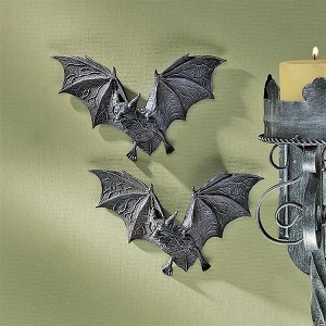 Design Toscano The Vampire Bats of Castle Barbarosa Wall Sculptures: Set of 2 - 1 of 4