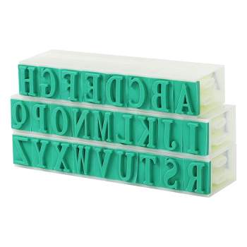 Unique Bargains Craft DIY Rubber Detachable English Alphabet 26 Letters Stamps Set