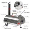 Pizza Oven Outdoor, 12 Inch Portable Stainless Steel Wood Fired Pizza Oven Pizza Maker Semi-Automatic Rotatable Pizza Ovens - 3 of 4