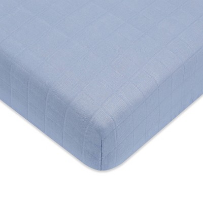 Babyletto Dewdrop Muslin Crib Sheet, GOTS Certified Organic Cotton