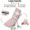 BEAFUP Wallet for Women,Slim RFID Blocking Leather Wallet - with Zipper Pocket, Compact Card Holder for Handbags, Travel, Daily Use - 4 of 4