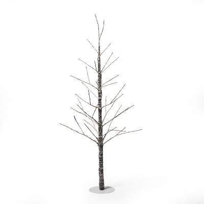 Christopher Knight Home 4' Pre-Lit Artificial Twig Christmas Tree Warm White Lights - Brown/Snow