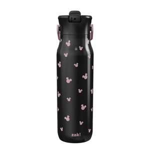 Zak Designs 32oz Stainless Steel Vacuum Insulated Water Bottle with Straw Lid Disney Mickey Mouse - 1 of 4