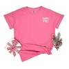 Simply Sage Market Women's Embroidered Whimsical Holly Jolly Stars Short Sleeve Garment Dyed Tee - 3 of 4