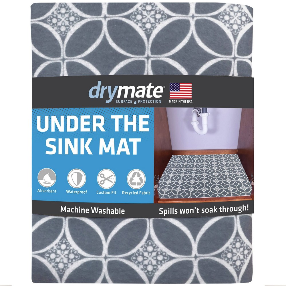 Photos - Other Accessories Drymate 24"x59" Under the Sink Mat Indigo/Gray/White 