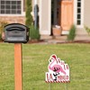 Big Dot of Happiness Flamingle Bells - Outdoor Lawn Sign - Tropical Christmas Party Yard Sign - 1 Piece - 2 of 4