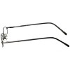 Flex Plus Style#102 by Vivid Unisex KIDS Metal Oval 46mm Designer Eyeglasses OR Blue Light Filter OR Reading Glasses in Gun Metal Grey - 3 of 4
