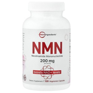 Micro Ingredients NMN, 120 Vegetarian Capsules (100 mg per Capsule