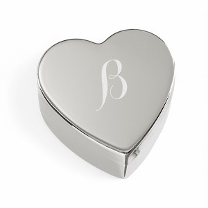 Classic Celebrations Personalized Silver Heart Keepsake Box - 1 of 2
