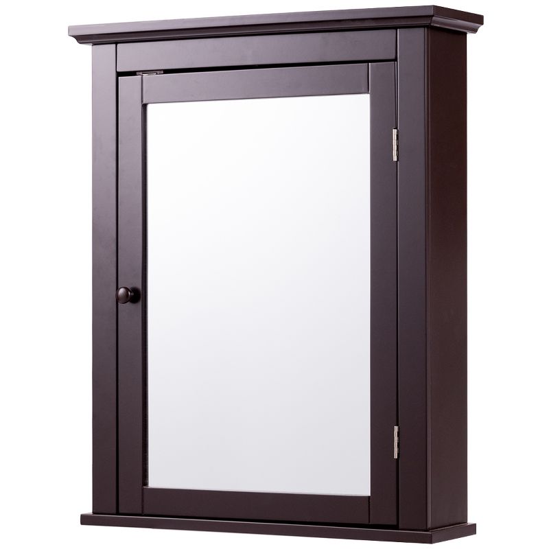 Tangkula Bathroom Wall Mounted Cupboard Mirrored Storage Cabinet Adjustable Shelf, 1 of 10