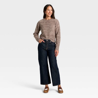 Women's Holiday Crewneck Pullover Sweater - Universal Thread