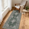 Area Rugs for Living Room Floral Vintage Soft Non Slip Machine Washable Distressed Vintage Rug for Bedroom Dining Room - 3 of 4