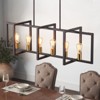 Rennnsan Wynver 11"W 6-Light Rectangle Industrial Dimmable Kitchen Island Pendant - 2 of 4