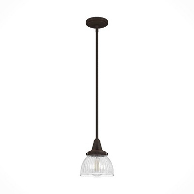 Hunter Fans Cypress Grove 1 - Light Pendant in  Onyx Bengal