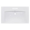 30 Inch Vanity Sink Top, Rectangular Resin Sink, With 3 Faucet Hole, Bathroom Vessel Sink, Home Bathroom Vanity Sink Top - 4 of 4