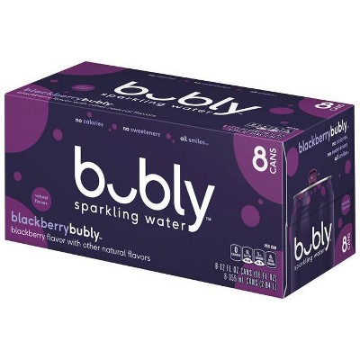 bubly Blackberry Sparkling Water - 8pk/12 fl oz Cans