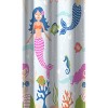 Mermaid Dreams Kids' Shower Curtain - Dream Factory: Light Blue Polyester, Easy Care, Kids Bathroom Decor - 3 of 4
