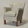 KINWELL Compact Leather Armchair, Top-Grain Genuine Leather Upholstered Chair for Small Spaces - 3 of 4