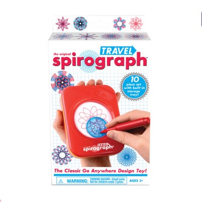 Spirograph Travel Art Activity Kit, Create Countless Designs On The Go, Ages 5 and Up