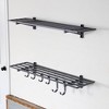 StoreYourBoard 1' x 4' Bristol Garage Wall Mount Shelves | 2-Pack | Gray - 2 of 4