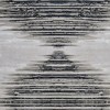 Black Silver And Taupe Geometric Area Rug - 4 of 4