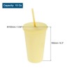 Unique Bargains Acrylic Double Wall Straw Tumbler with Lid - 2 of 4