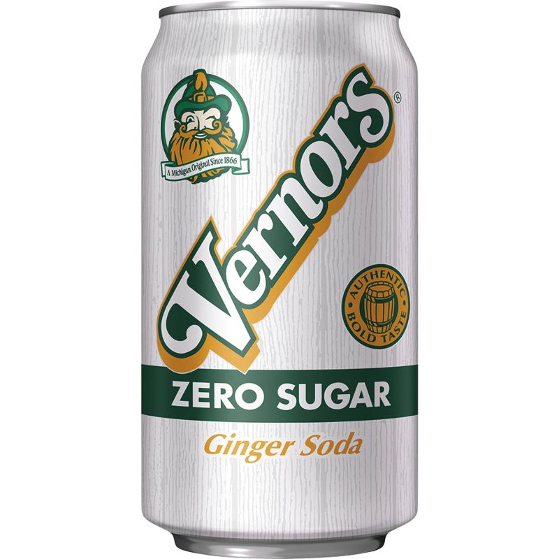 Vernors Zero Sugar Ginger Soda - 12pk/12 fl oz Cans, 3 of 8