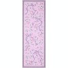Floral Bow Rugs , Rug for Living Room with Soft Low Pile, Blue Washable Area Rug for Nursery Kids Dorm Playroom - 4 of 4