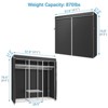 VIPEK V30C Garment Rack Heavy Duty Portable Closet with Cover Clothes Racks, Wardrobe Closet White Metal Closet Rack with Cover - 3 of 4