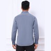 INSPIRE CHIC Men's Point Collar Button Long Sleeve Solid Color Business Dress Shirt - 3 of 4