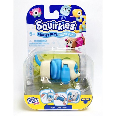 Little Live Pets, Squirkies, Interactive Fidget Toys - Pop Tube Pup (Color May Vary)