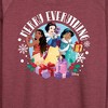 Women's - Disney - Merry Everything Lightweight French Terry Wide Neck Long Sleeve Graphic Shirt - 2 of 4