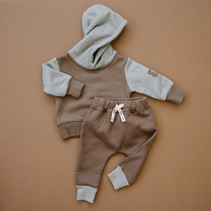 Kids Harper Jogger Sweatsuit Set - Olive + Scout - 1 of 4