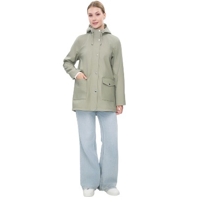Женские куртки Rokka&Rolla Women's Waterproof Rain Coats Hooded Jackets-Sage Green, size Medium — фото 5
