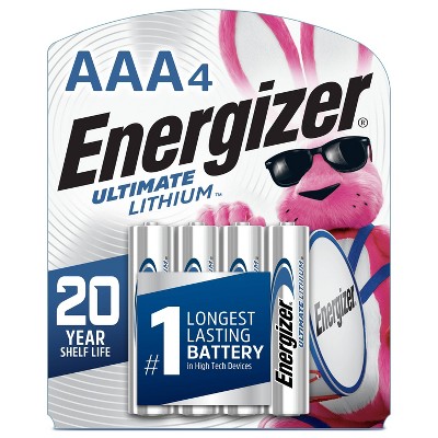 Energizer 4pk Ultimate Lithium AAA Batteries