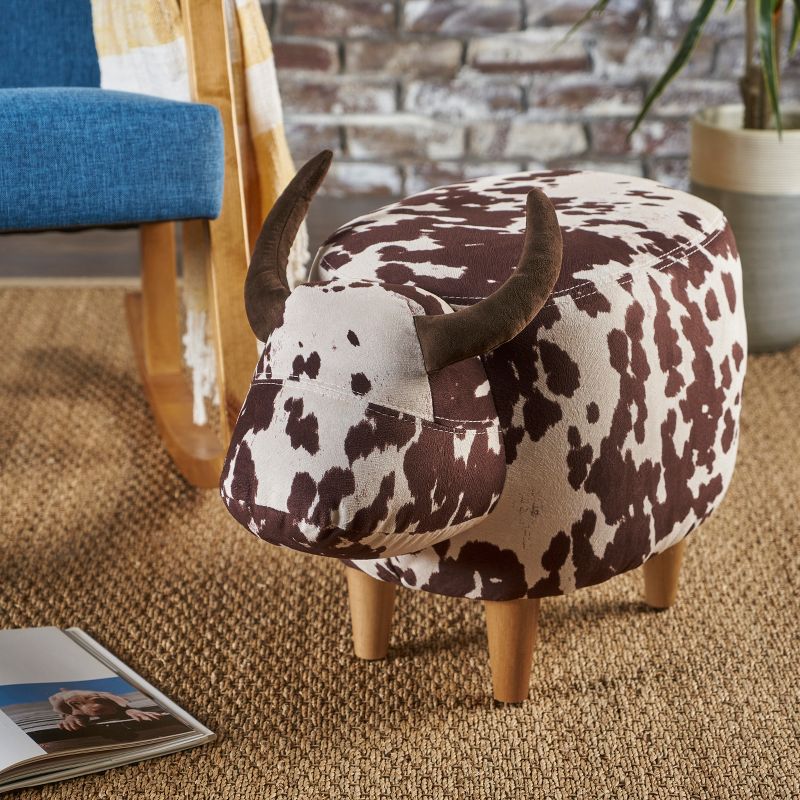 Bessie Cow Ottoman - Christopher Knight Home, 3 of 12