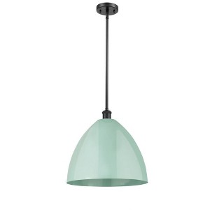 Plymouth Dome - 1 Light Stem Hung Pendant In Industrial Style-16.75 Inches Tall and 16 Inches Wide - 1 of 1
