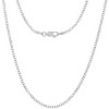 Steeltime unisex sterling silver 24" cuban link chain necklace. Color Options: Silver, Gold - 2 of 3