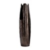 Metal Glam Vase - Aluminum Decorative Accent with Ridged Textured Design - Modern Home, Office, Bedroom, Living Room Decor - 3 of 4