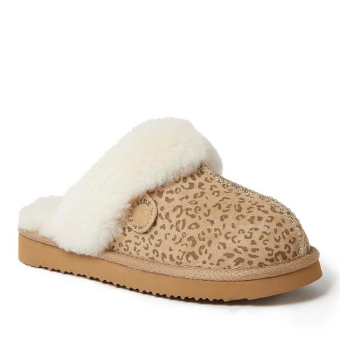 Fireside By Dearfoams Women s Sydney Genuine Shearling Scuff