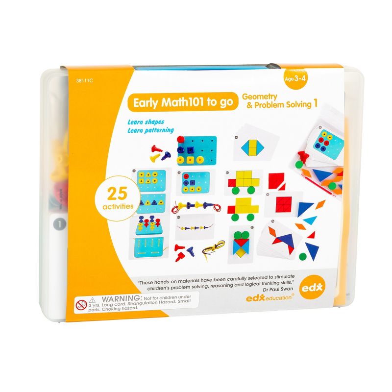 Edx Education Early Math101 to Go Kit, Geometry & Problem Solving, Ages 3-4, 1 of 7