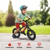 12" Balance Bike for Kids 2-5 Years, No Pedal Bike, Adjustable Seat & Handlebar, Padded Seat, Aluminum Frame, Gift Ready for Boys & Girls - 4 of 4