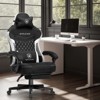 GTPLAYER Gaming Chair with Footrest, Premium Breathable Fabric, Waist Support, Linkage Armrest - 2 of 4